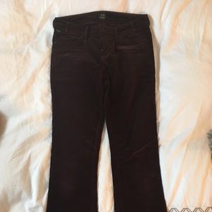 Citizens of Humanity velvet flare pants